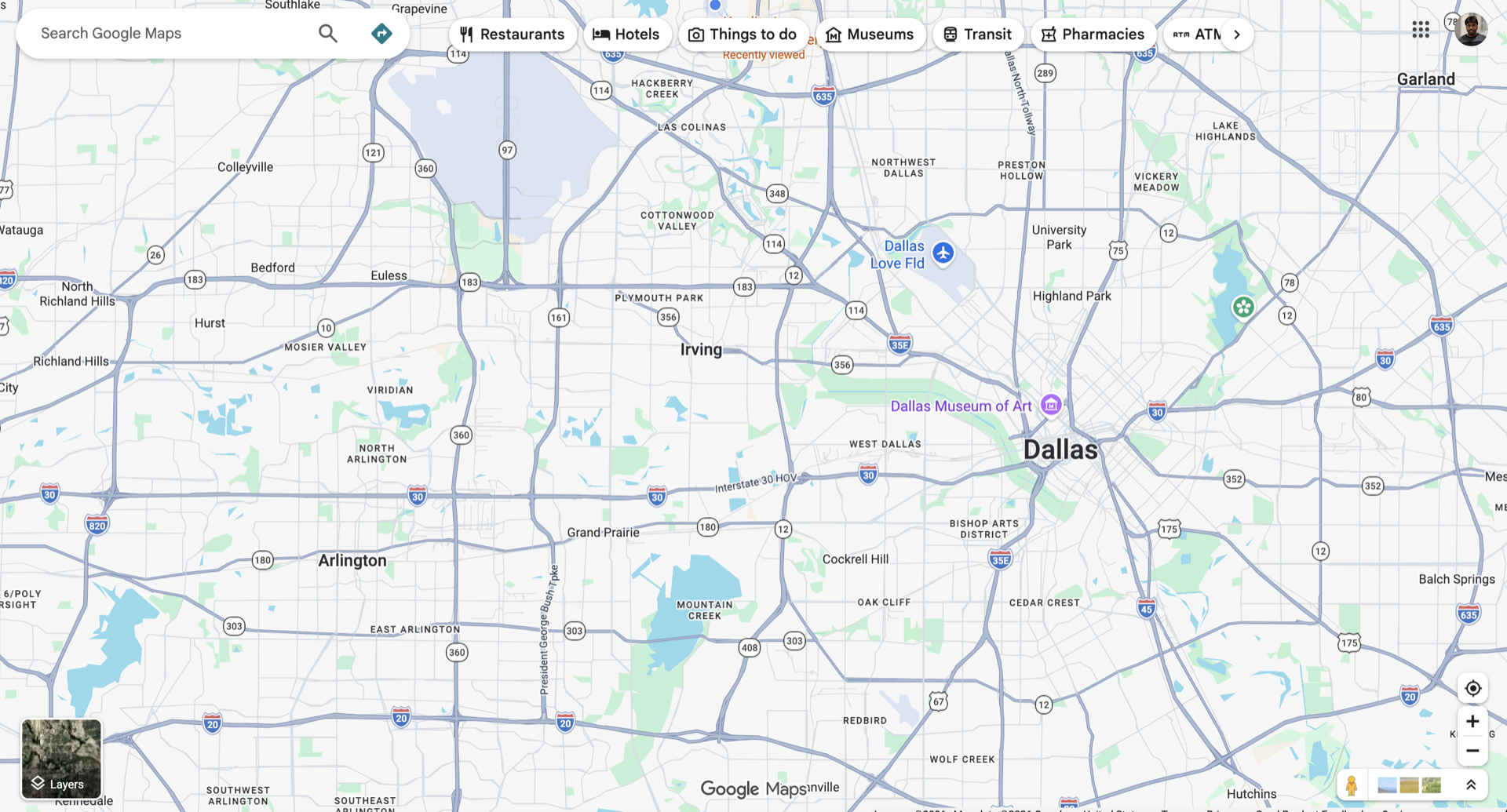 A bright map on screen at normal display color